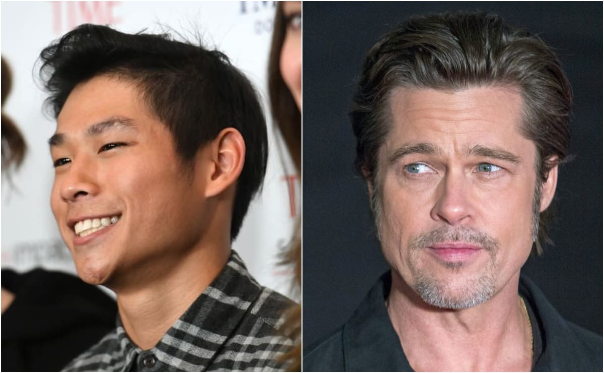 Brad Pitt y su hijo Pax Thien Jolie / Fotos: Getty Images - EFE