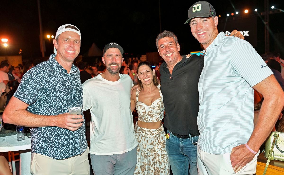 Sam Querrey, Steve Johnson, Johanna Slim, Arturo Elias Ayub y John Isner (Foto: Arturo Quintero)