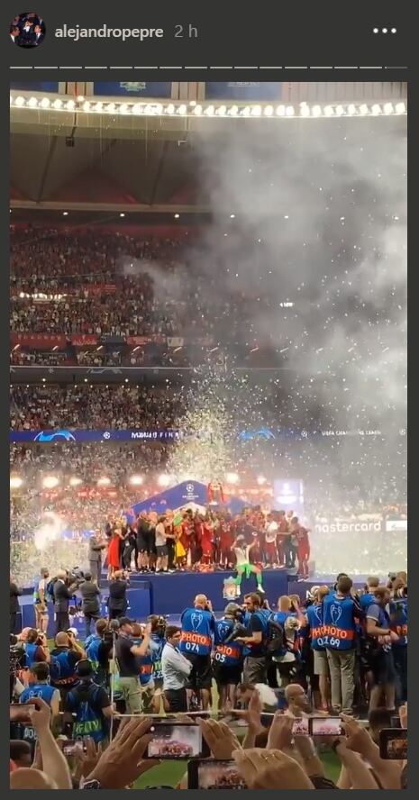 Alejandro Peña Pretelini en la final de la Champions League