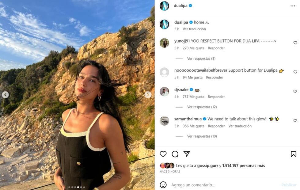 Instagram: @dualipa