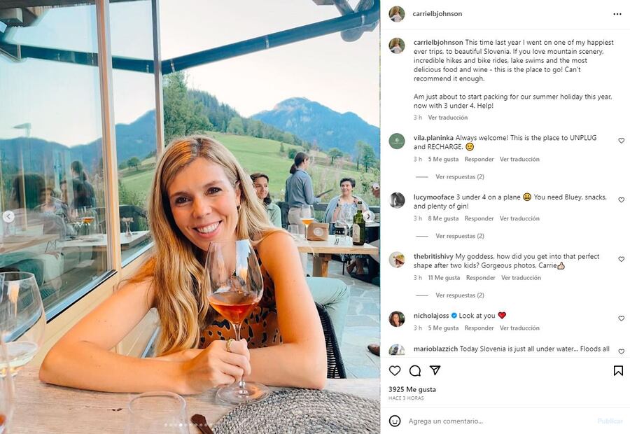 Carrie Symonds nació en Londres, Inglaterra, el 17 de marzo de 1988 / Instagram