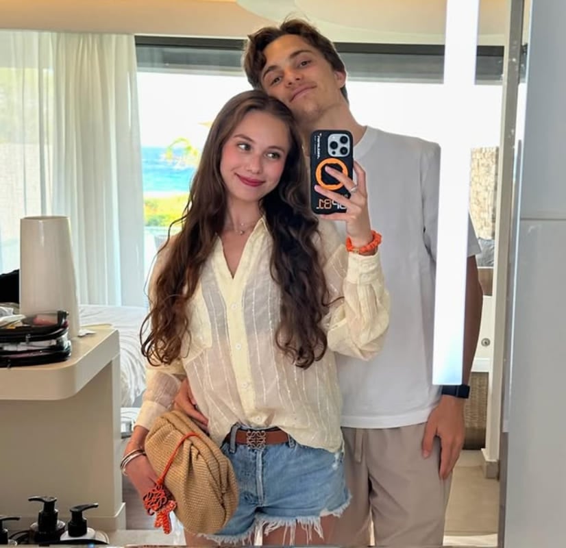 Lily Zneimer y Oscar Piastri / Foto: Instagram
