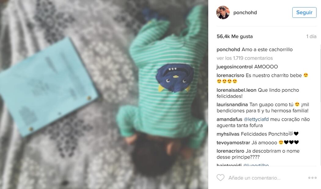 La primera fotografía del bebé de Alfonso Herrera