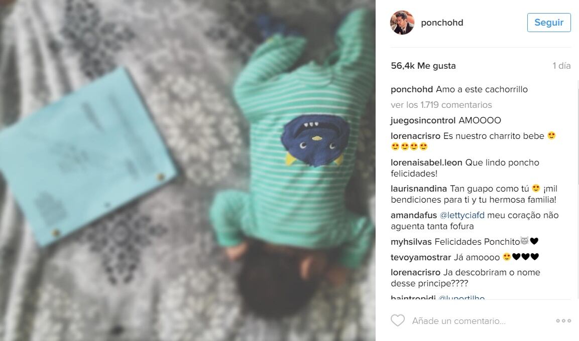 La primera fotografía del bebé de Alfonso Herrera