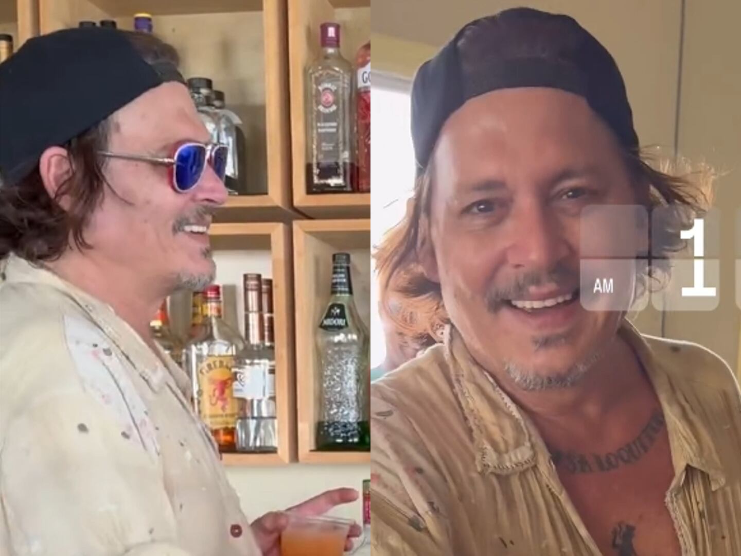Johnny Depp muestra su nueva sonrisa/ Foto: Instagram