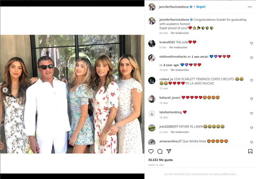 Sylvester Stallone se divorcia de Jennifer Flavin por problemas de dinero