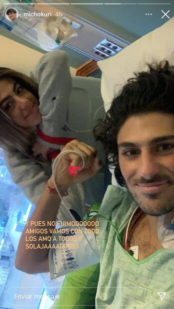 “Un buen día para estar vivo”: Micho Kuri recibe visita de su hermana en el hospital