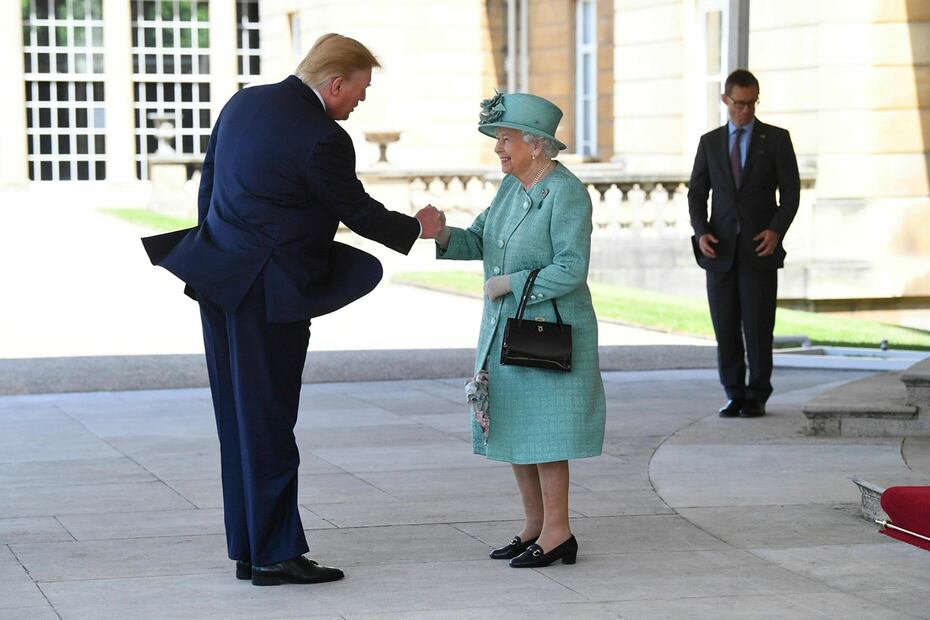 La reina Isabel II recibe a Donald Trump tras escándalo por Meghan Markle