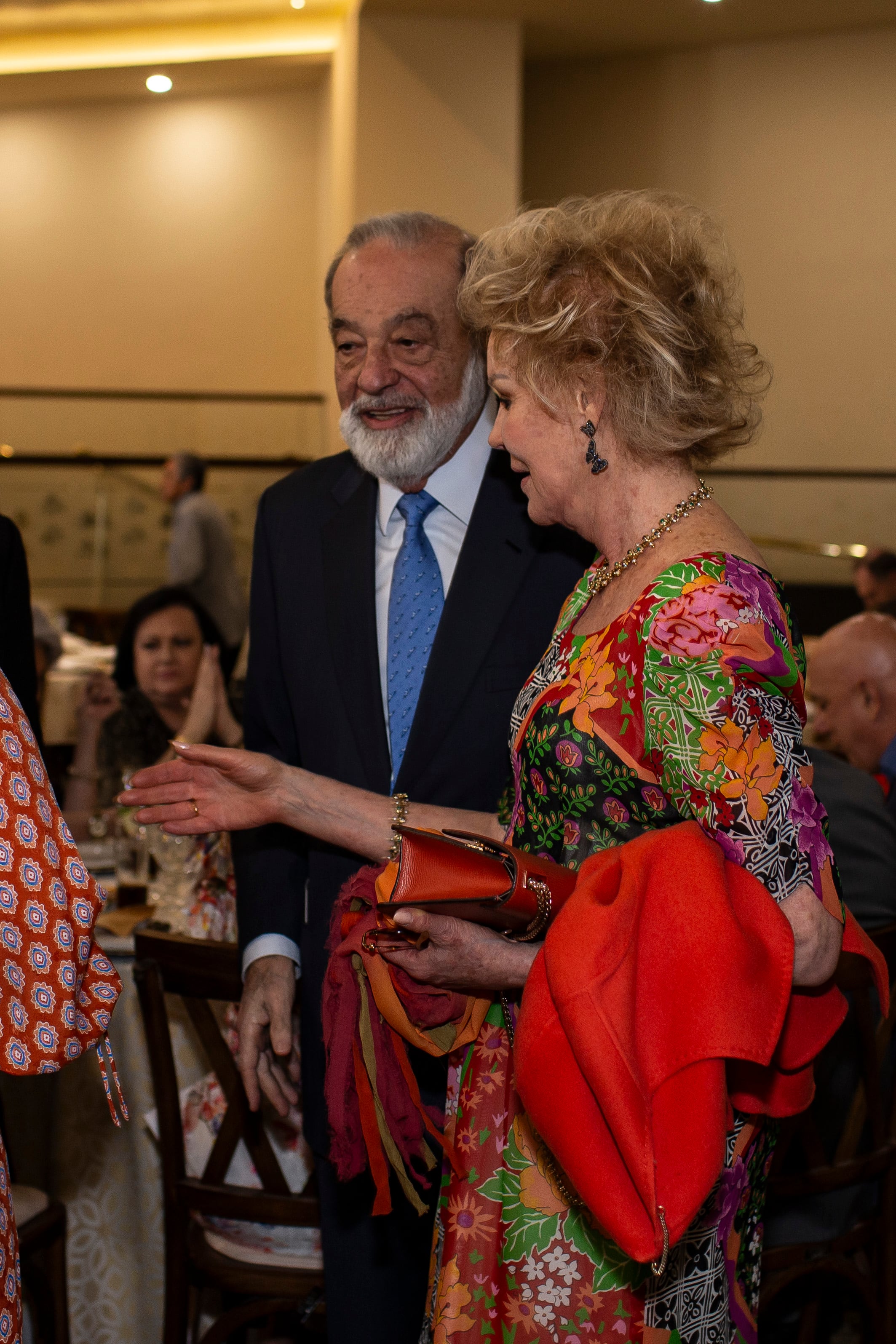 Carlos Slim y Mercedes Sánchez Navarro. (Foto: Esteban Torreblanca)