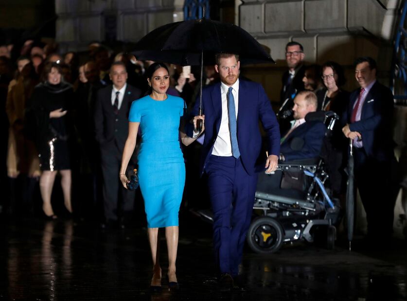 Meghan de Sussex regresó a Londres impactante y muy sonriente