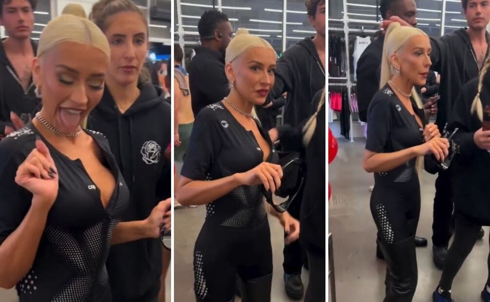 Christina Aguilera durante su visita al gimnasio Barry´s en West Hollywood / Foto: Instagram