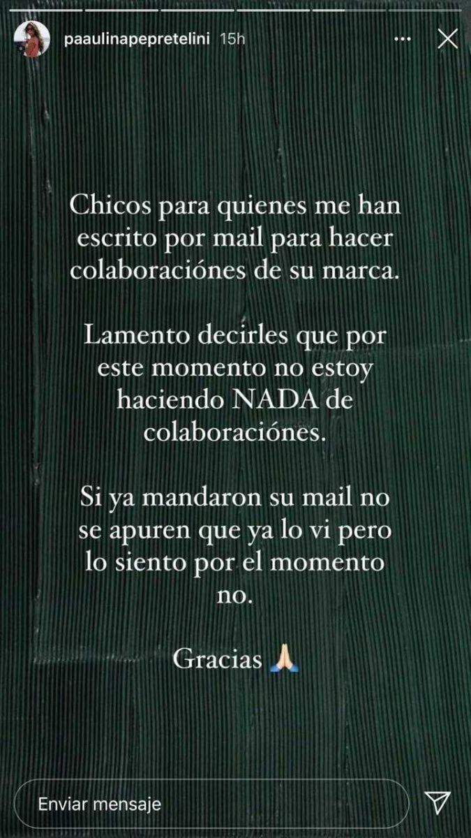 Paulina Peña Pretelini anuncia que ya no colaborará con marcas