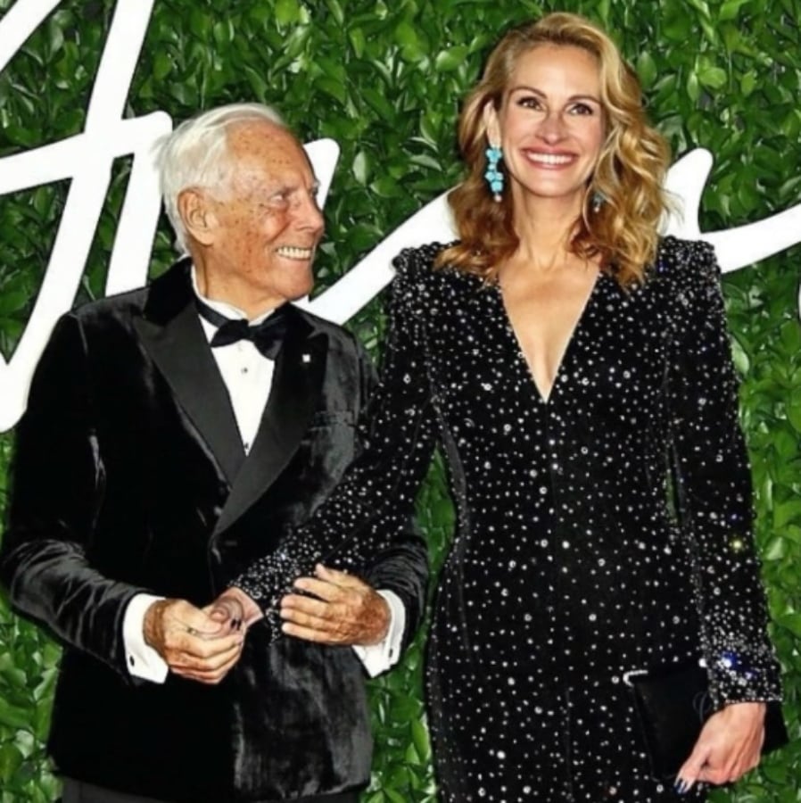 Giorgio Armani y Julia Roberts / Foto: Instagram