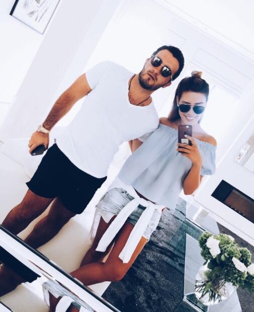 La primera foto de Michelle Salas y su novio
