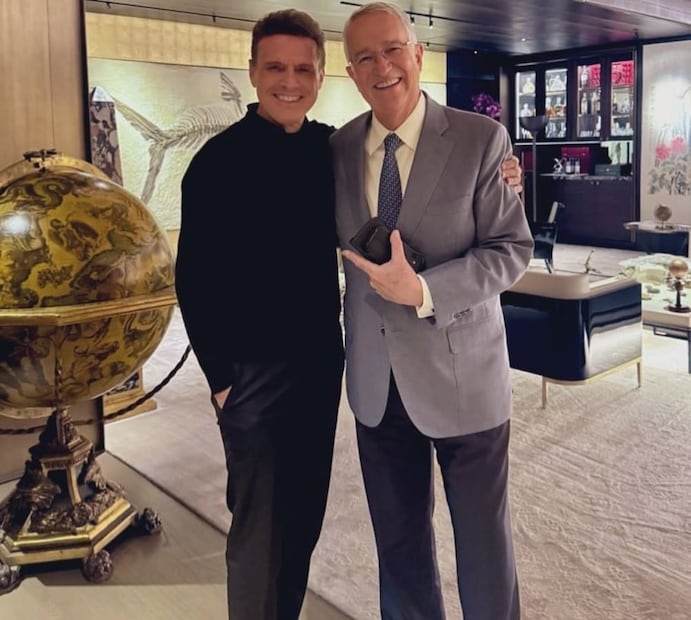 Ricardo Salinas Pliego y Luis Miguel / Foto: Instagram