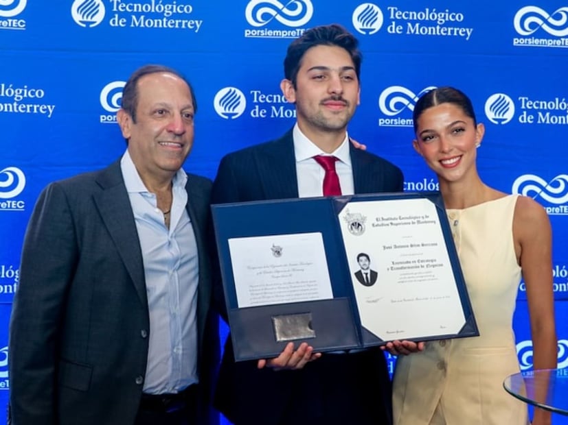Marco Antonio Slim, Tony Mils, Eugenia Rodríguez / Foto: Instagram @yazzbethr - @storytellers.tec