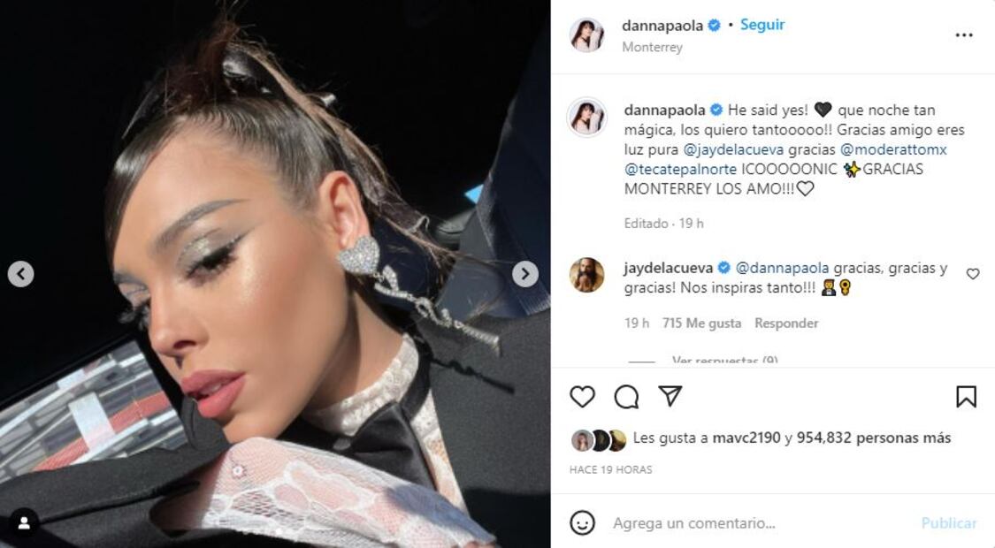Danna Paola impacta con un sexy bralette de Prada