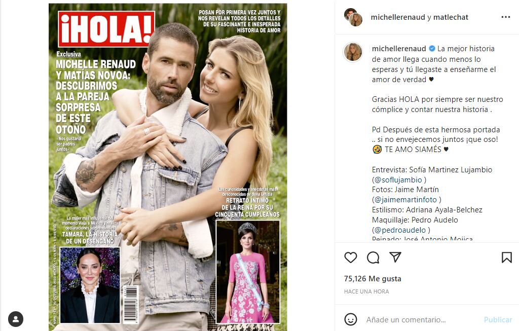 Michelle Renaud y Matías Novoa, totalmente enamorados, afirman estar casados