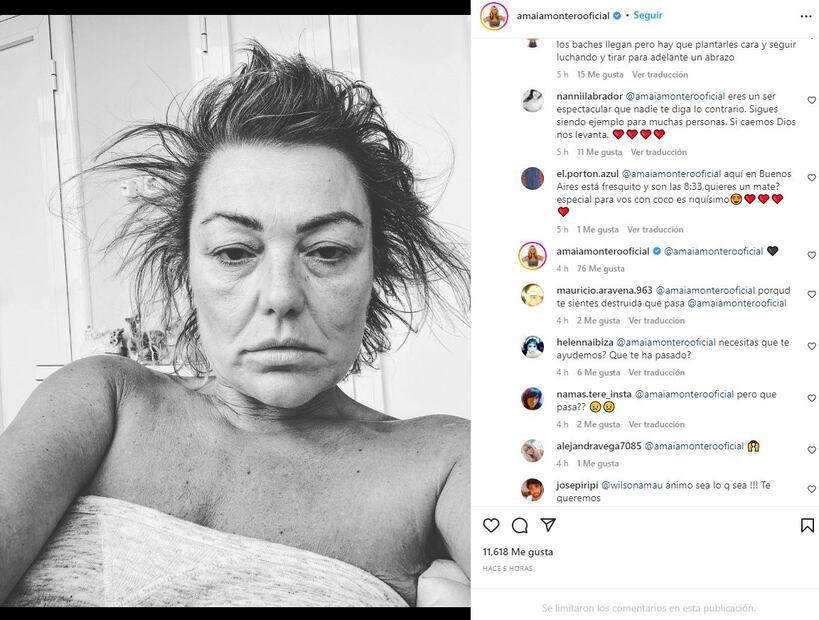 "Enfrenta un mal momento", todo lo que se sabe de Amaia Montero