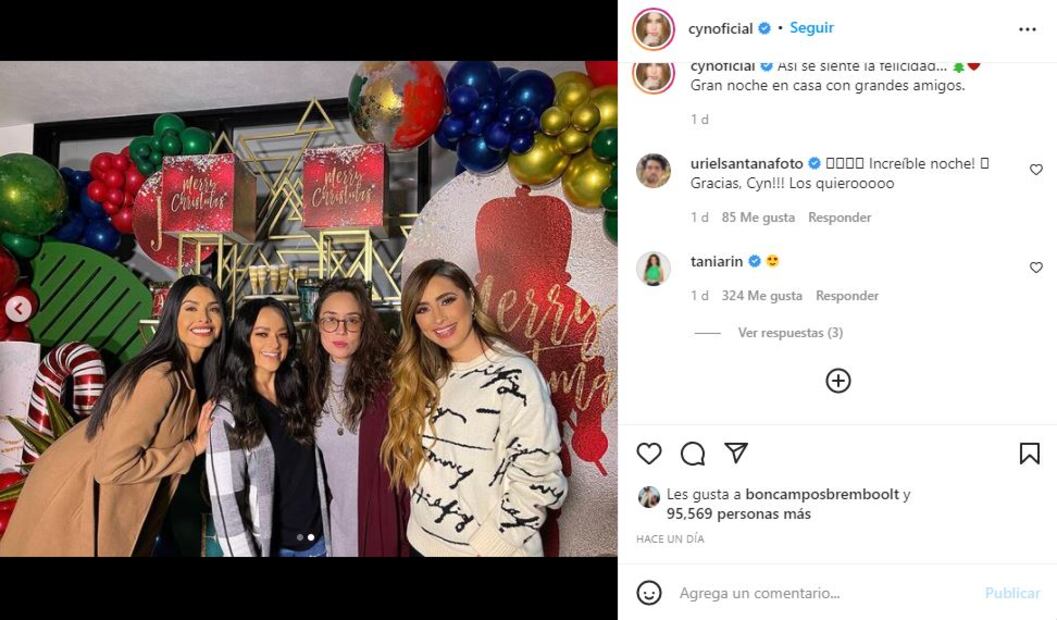 Carlos Rivera y Cynthia Rodríguez presumen festejo adelantado de Navidad