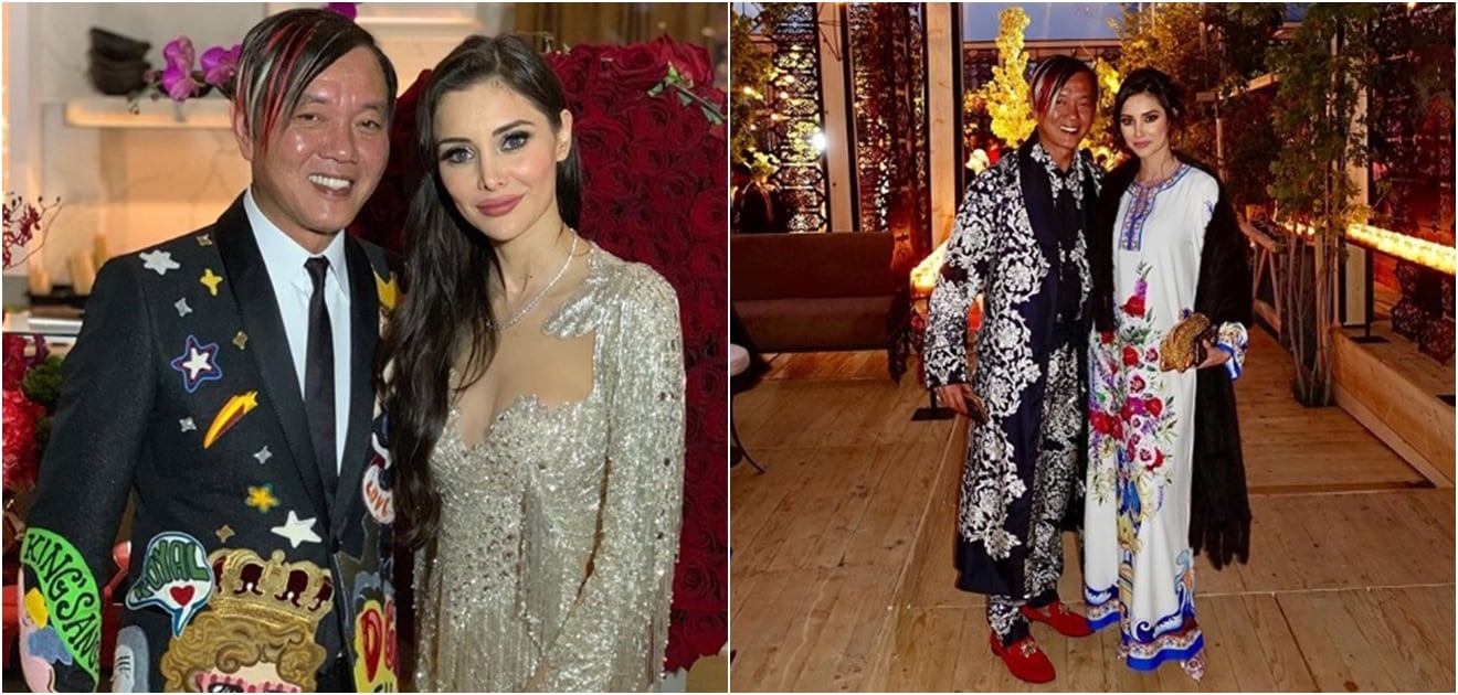 Deborah y Stephen Hung, invitados en la lujosa boda del hijo del diseñador Elie Saab