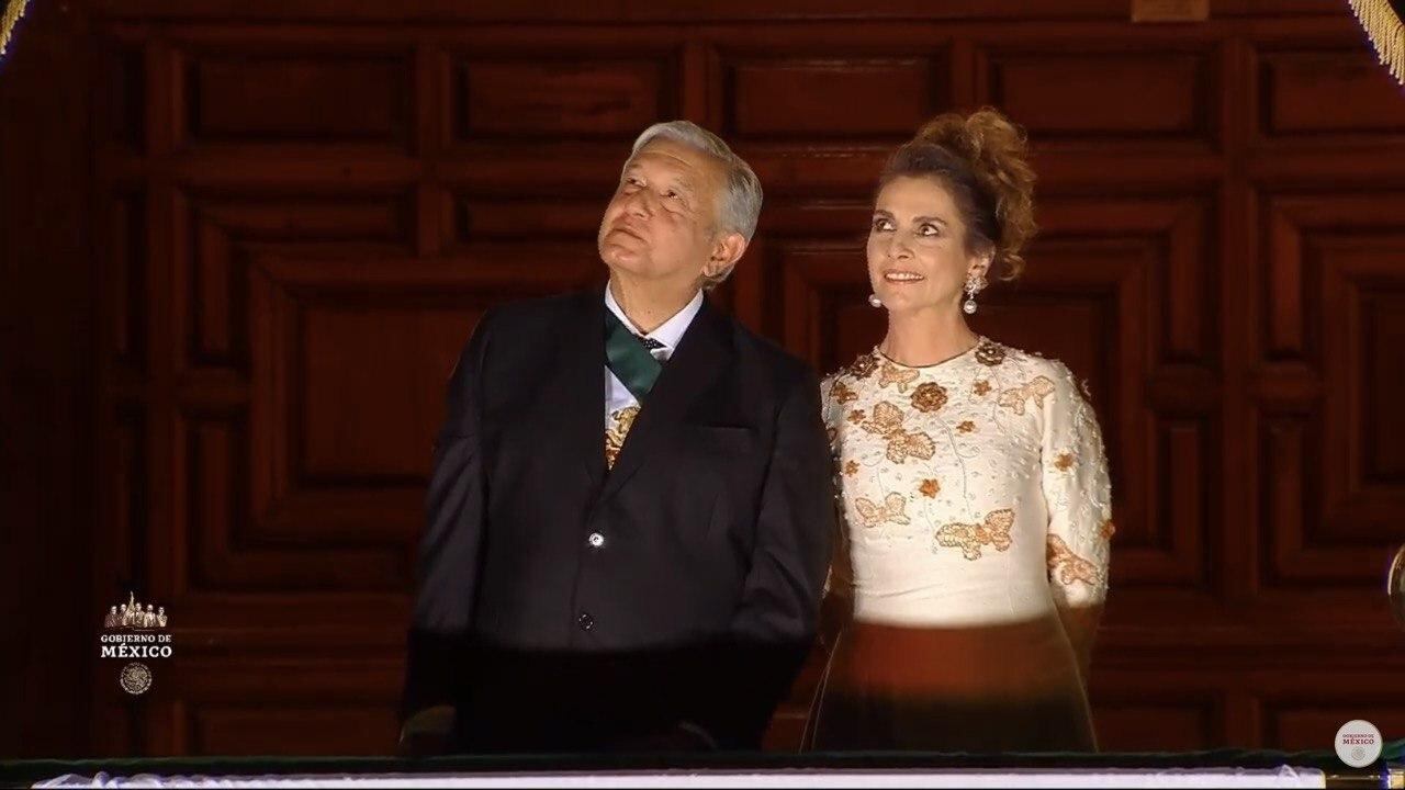 Así lució Beatriz Gutiérrez Müller en el Grito de Independencia
