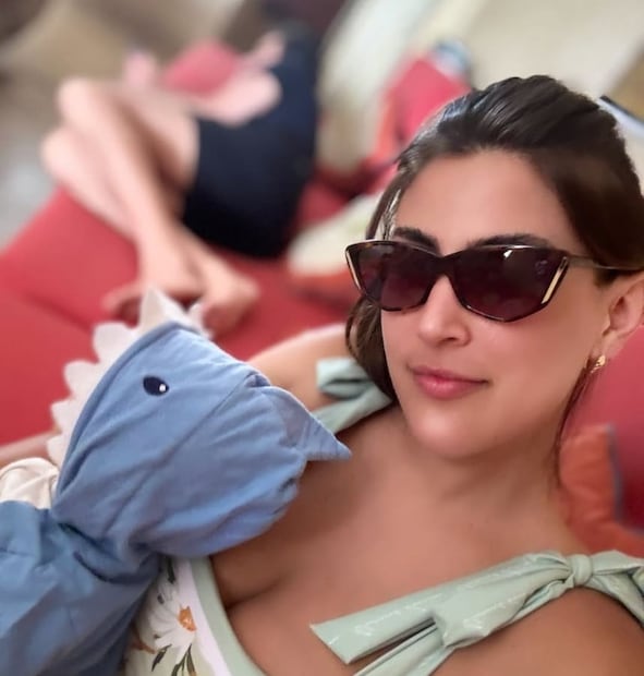 Sofía Rivera Torres con su hijo Ferrán Videgaray / Foto: Instagram