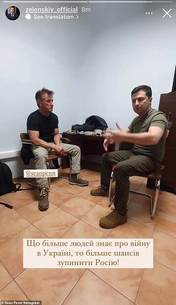 Sean Penn regresa a Estados Unidos tras abandonar Ucrania