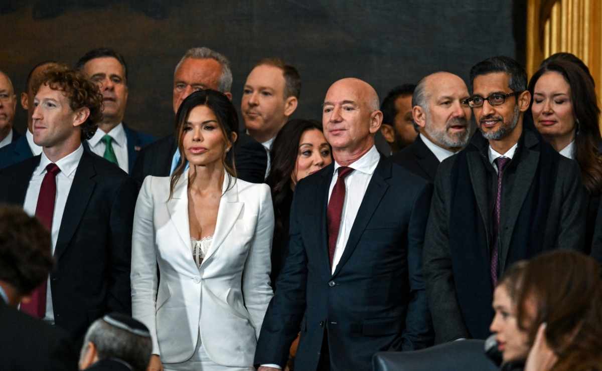 Mark Zuckerberg, Jeff Bezos, Lauren Sánchez, Sundar Pichai y más invitados en la investidura de Donald Trump / Foto: AP