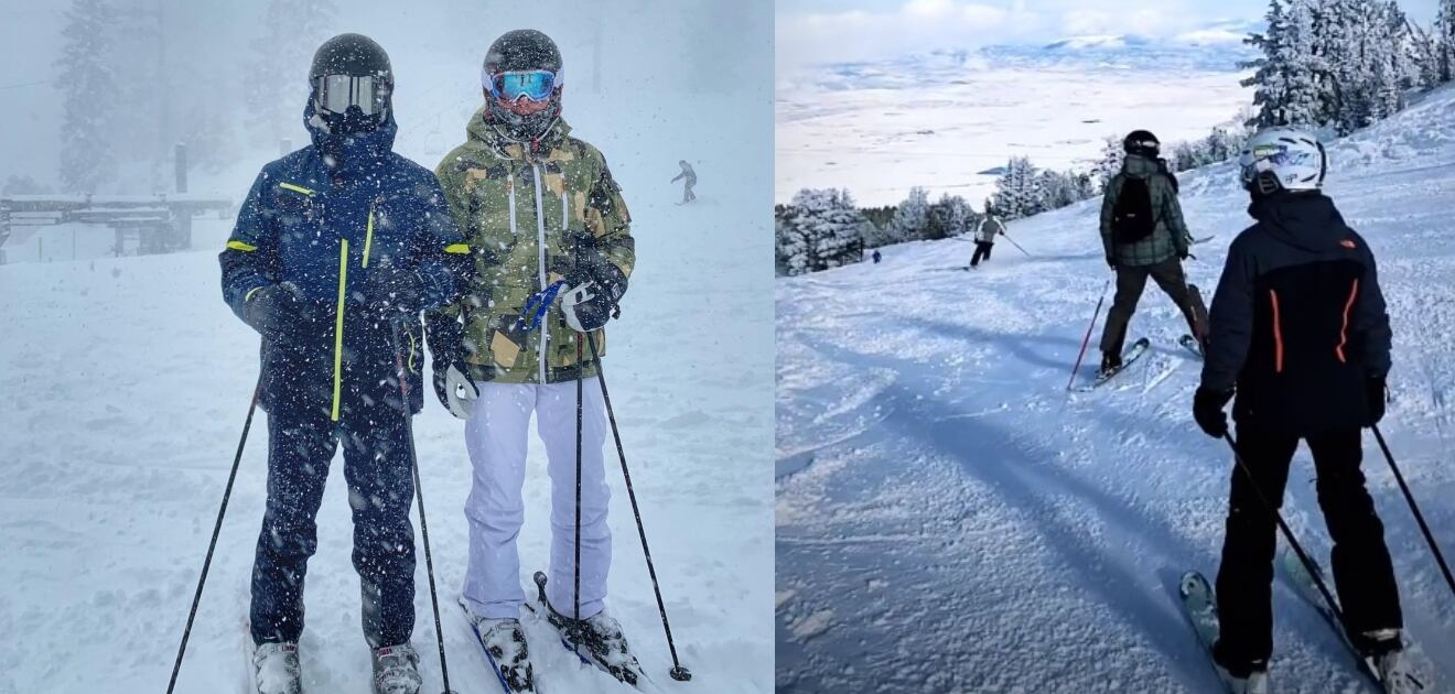 Paulina, Nicole y Alejandro Peña se divierten como niños en la nieve 