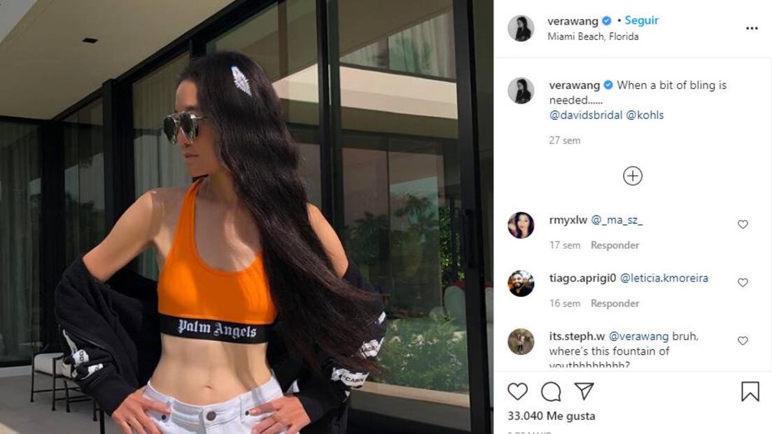 Vera Wang sorprende con abdomen de acero: trabajar y dormir son la clave