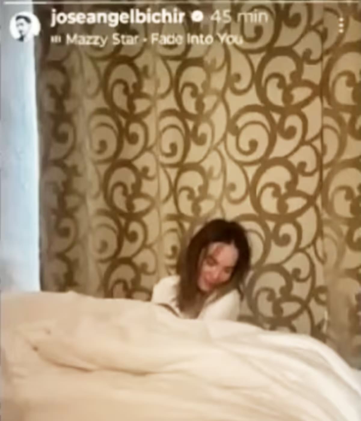 La foto que José Ángel Bichir publicó de Belinda / Foto: Instagram