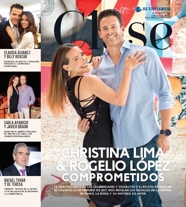 El compromiso de Christina Lima y Rogelio López