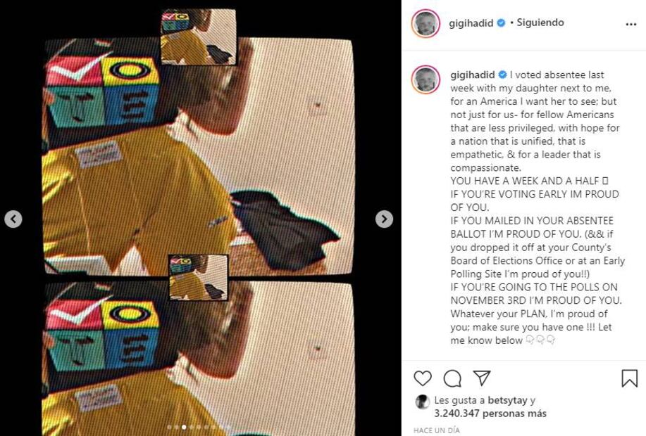 Gigi Hadid sorprende con figura post parto