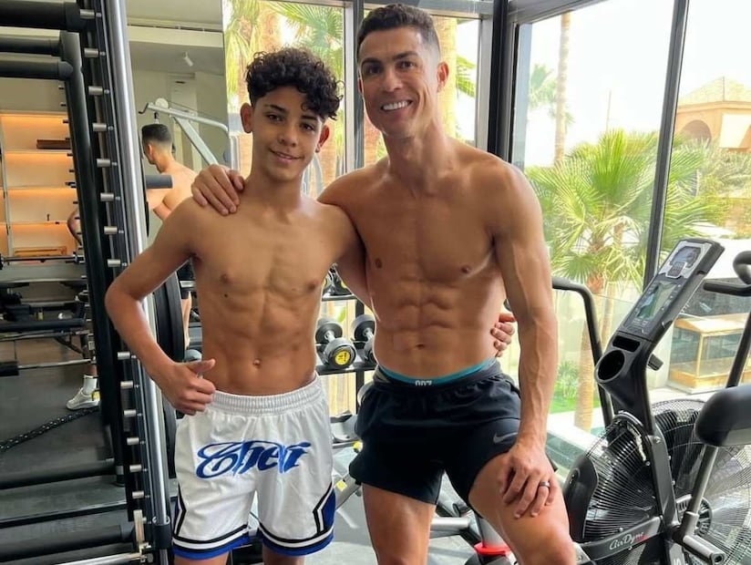 Cristiano Ronaldo junto a su hijo Cristiano Jr. / Foto: Instagram @cristiano