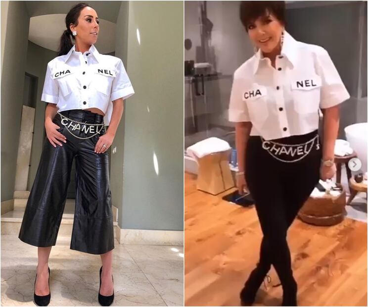 El día que Inés Gómez Mont y Kris Jenner impactaron con el mismo outfit