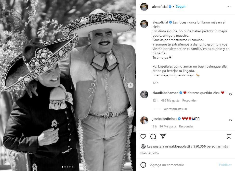 Vicente Fernández: Así lo despidió su familia en redes sociales