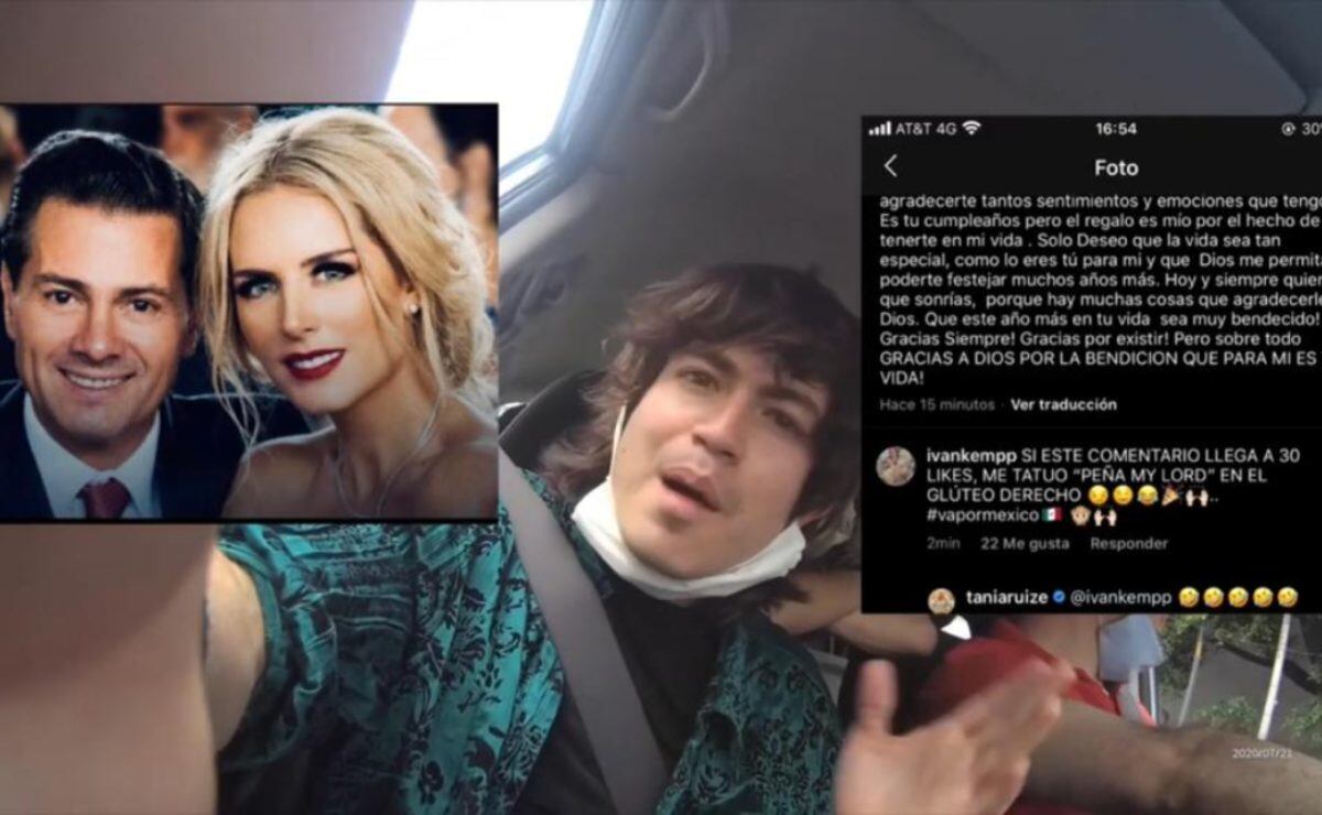 Fan del ex presidente se tatúa “Peña my lord” y Tania Ruiz lo comparte