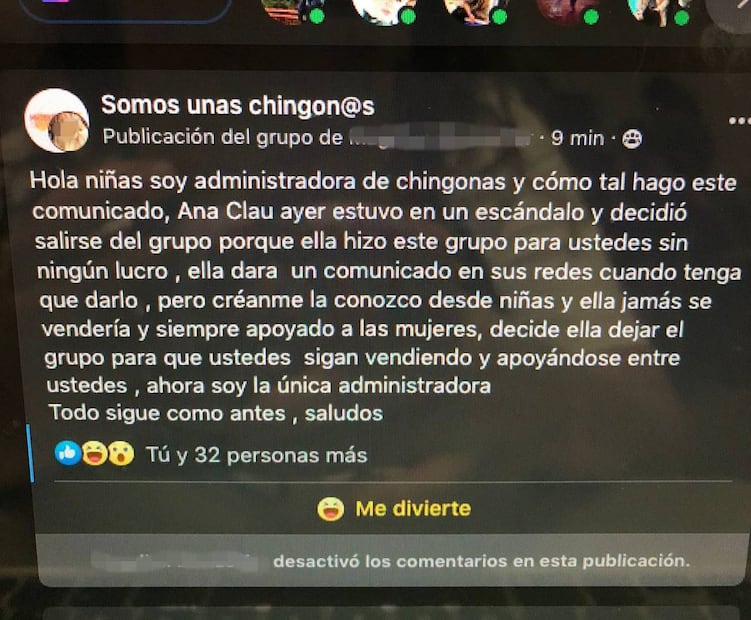 Le llueven críticas a Ana Claudia Cabrera por promoción del Verde y deja grupo en FB