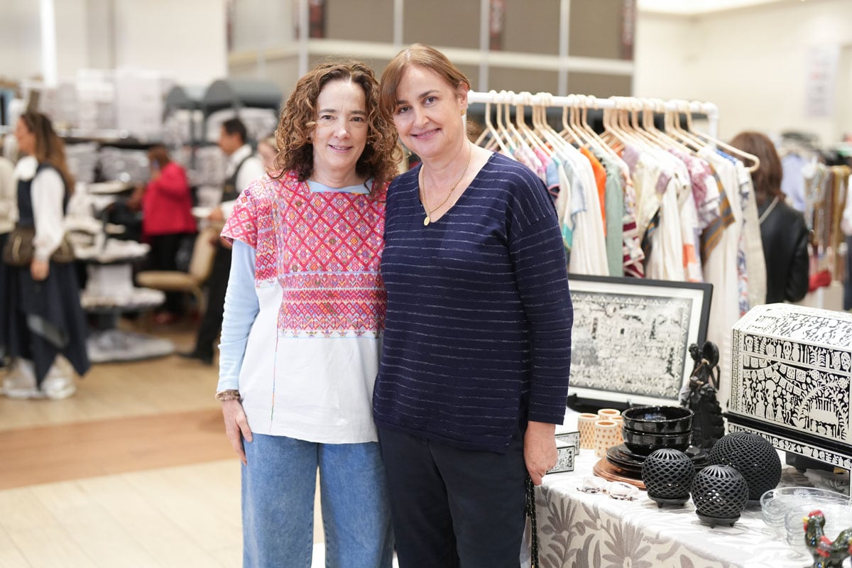 Juana Cuevas de Meade y Gaby Gerard. (Foto: Leonardo Gómez)