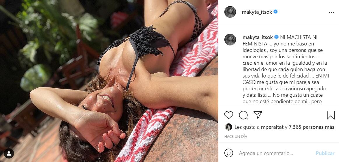 Maki se defiende de quienes la mandan a terapia: "Ni machista ni femenista"