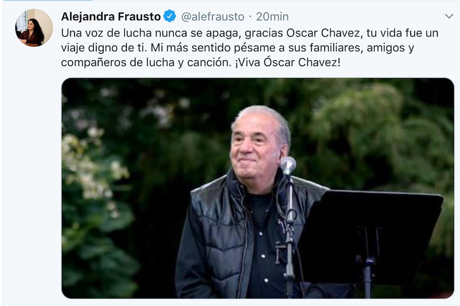 Confirman la muerte de Óscar Chávez