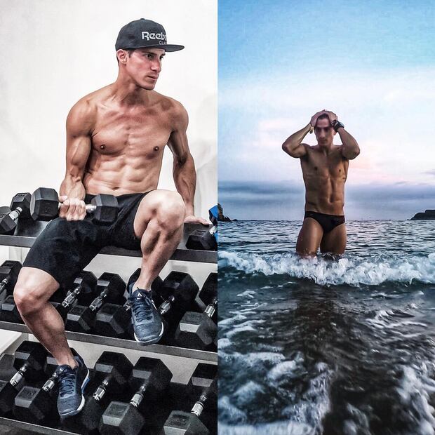 Rommel Pacheco y su abdomen de infarto