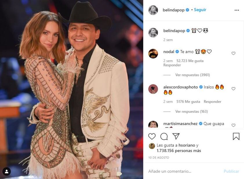 Belinda y Christian Nodal: El regalo más costoso que él le dio