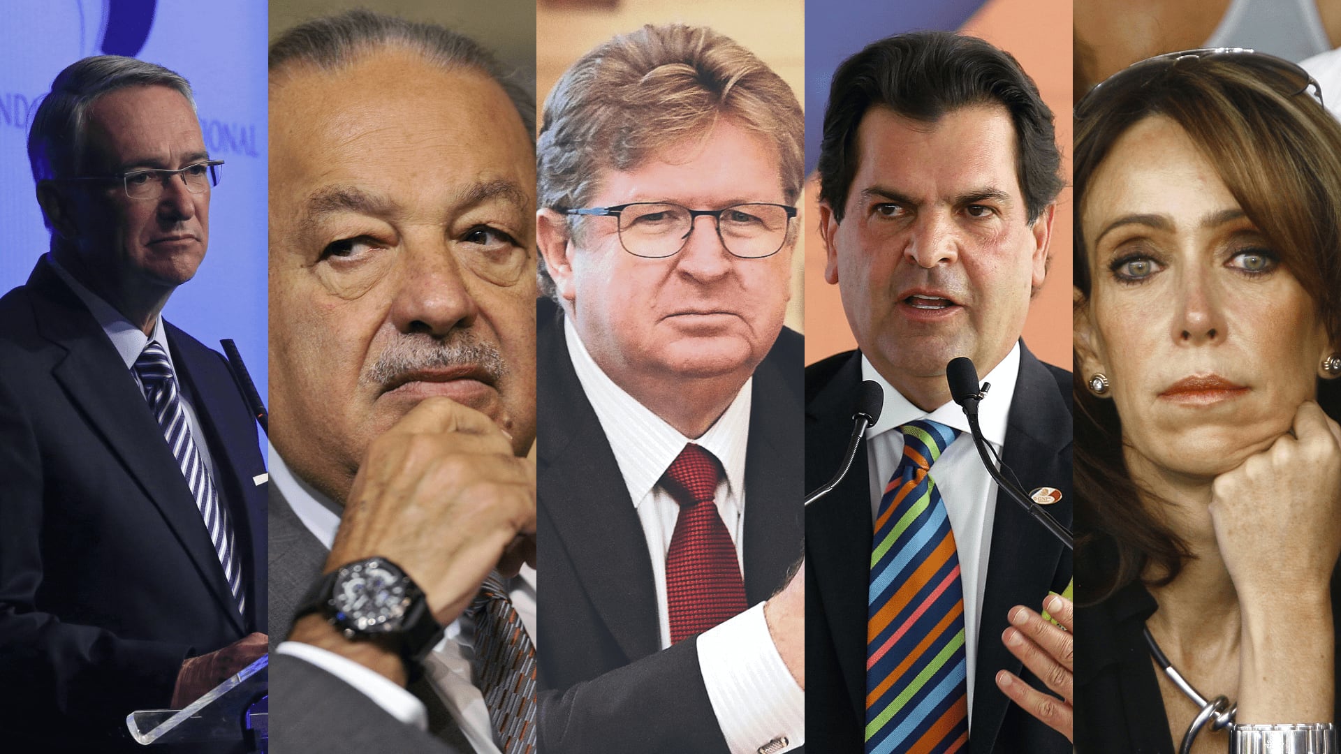 Los empresarios más ricos de México / Fotos: EFE y Archivo El Universal