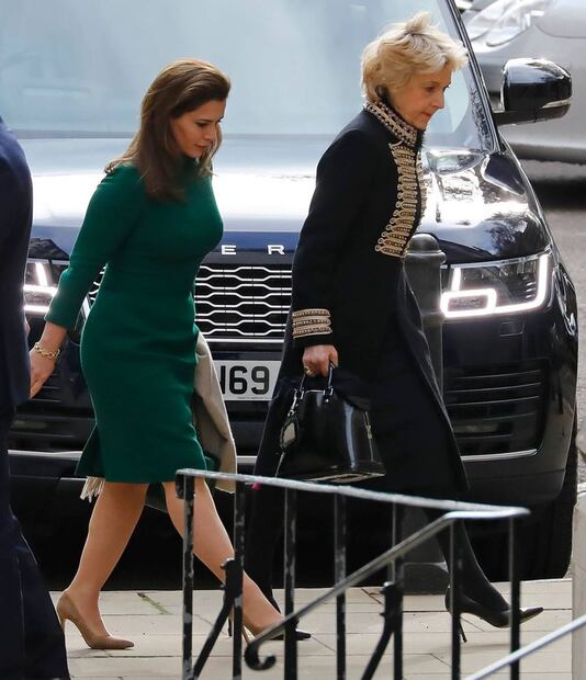 La princesa Haya bint Al Hussein, en el tribunal, lista para pelear por sus hijos contra el jeque de Dubai
