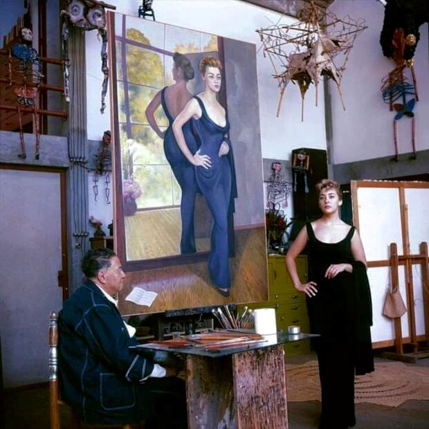 Silvia Pinal y Diego Rivera / Foto: Instagram