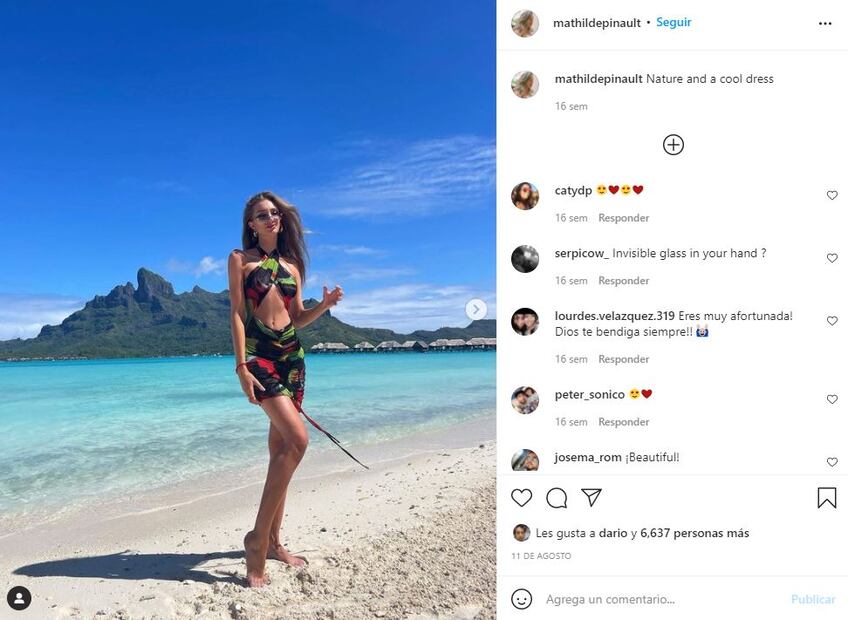 Mathilde Pinault, la hijastra de Salma Hayek que es influencer
