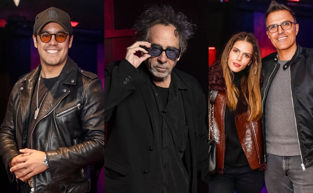 Eduardo Capetillo, Tim Burton, Claudia Álvarez y Billy Rovzar / Fotos: Esteban Torreblanca, galería El Laberinto de Tim Burton