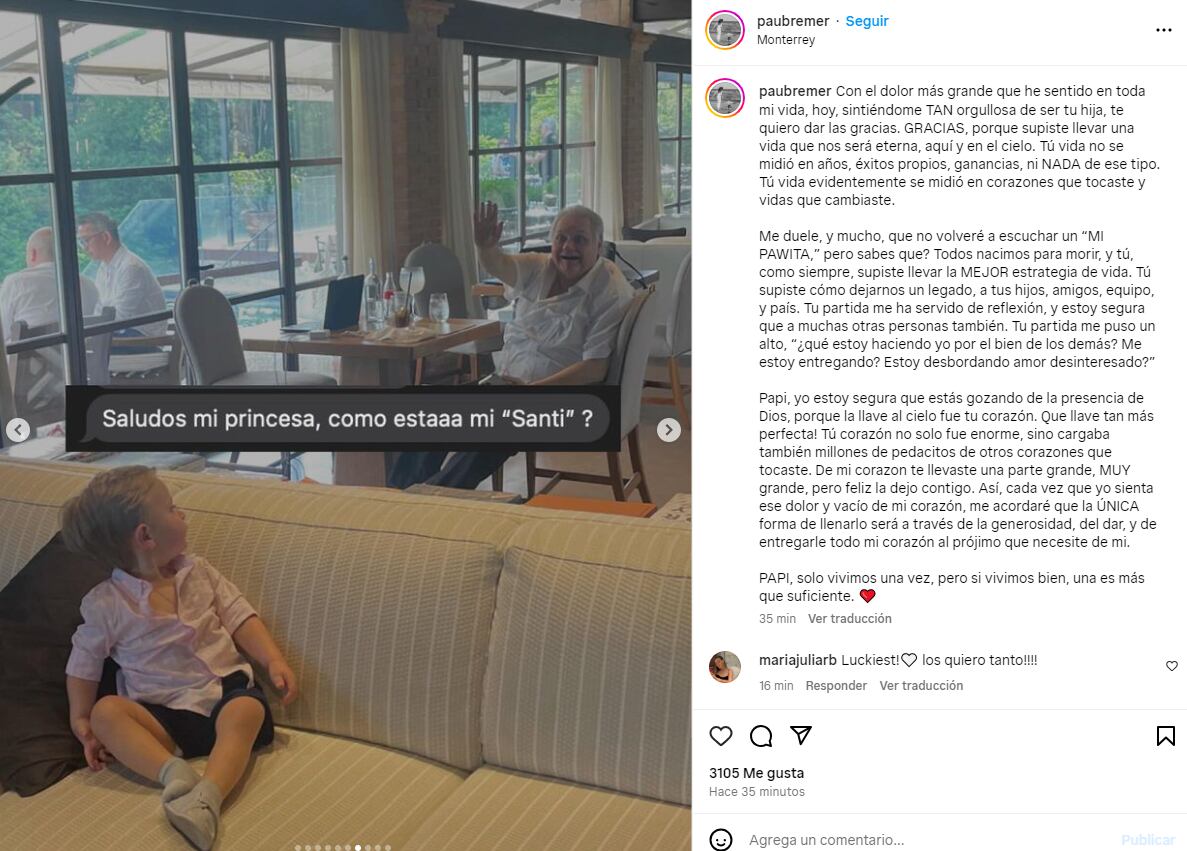 Pau y Carlos Bremer/Instagram